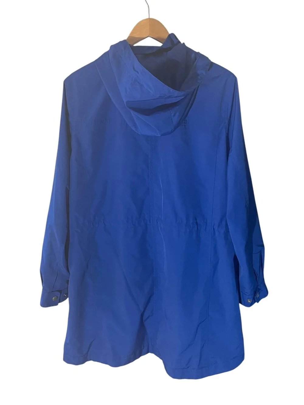 TT3- Lands' End Royal Blue Hooded Lightweight coat